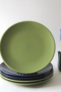 Höganäs Lunch Plates. Swedish Design by Marie-Louise Hellgren. Scandinavian Modern with Color Variations