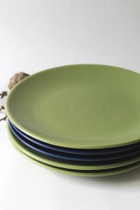 Höganäs Lunch Plates. Swedish Design by Marie-Louise Hellgren. Scandinavian Modern with Color Variations
