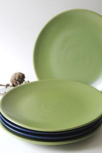Höganäs Lunch Plates. Swedish Design by Marie-Louise Hellgren. Scandinavian Modern with Color Variations